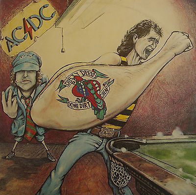AC/DC Dirty Deeds Done Dirt Cheap Australian album cover